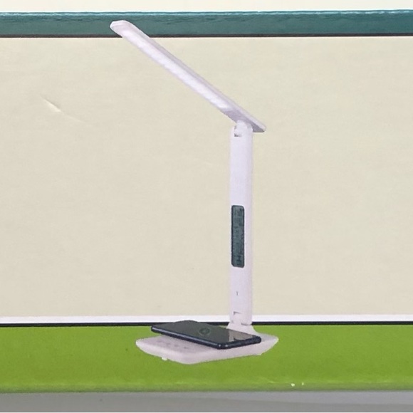 LED DESK LAMP WITH WIRELESS CHARGER, USB CHARGING PORT - Picture 2 of 3